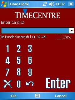 Pocket PC Time Clock Released