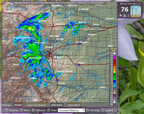 Stirling Weather Radar Screenshot